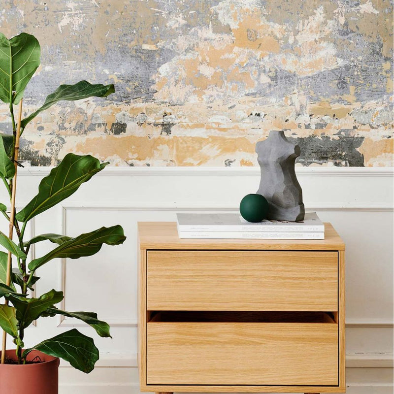 Ladekast in Classic oak met 2 laden enkel