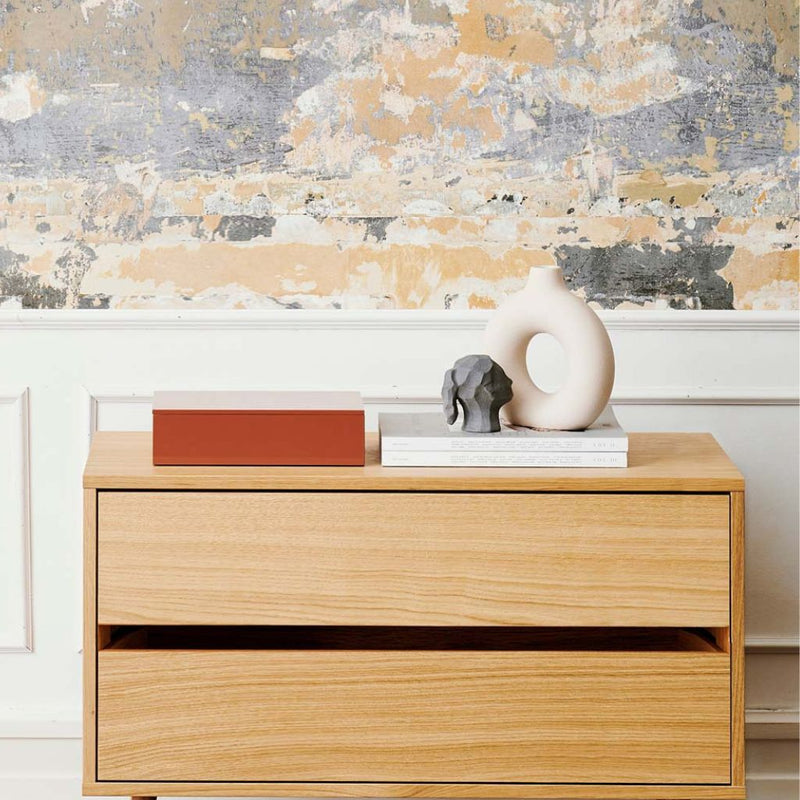 Ladekast in Classic oak met 2 laden enkel