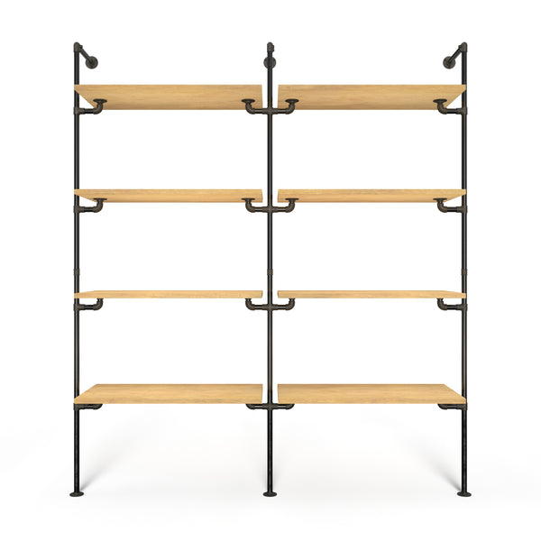 Original Walk-In 2 row wardrobe system - (4 legplanken / 4 legplanken)
