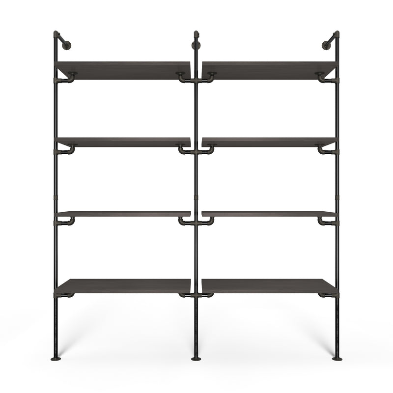 Original Walk-In 2 row wardrobe system - (4 legplanken / 4 legplanken)