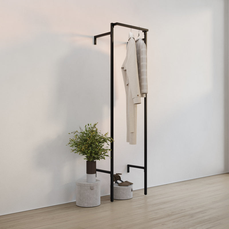 Frame Walk-In 1 rij garderobesysteem - (1 roede)
