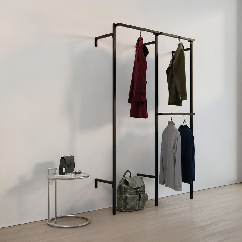 Frame inloop 2 rijen garderobesysteem - (1 roede / 2 roeden)