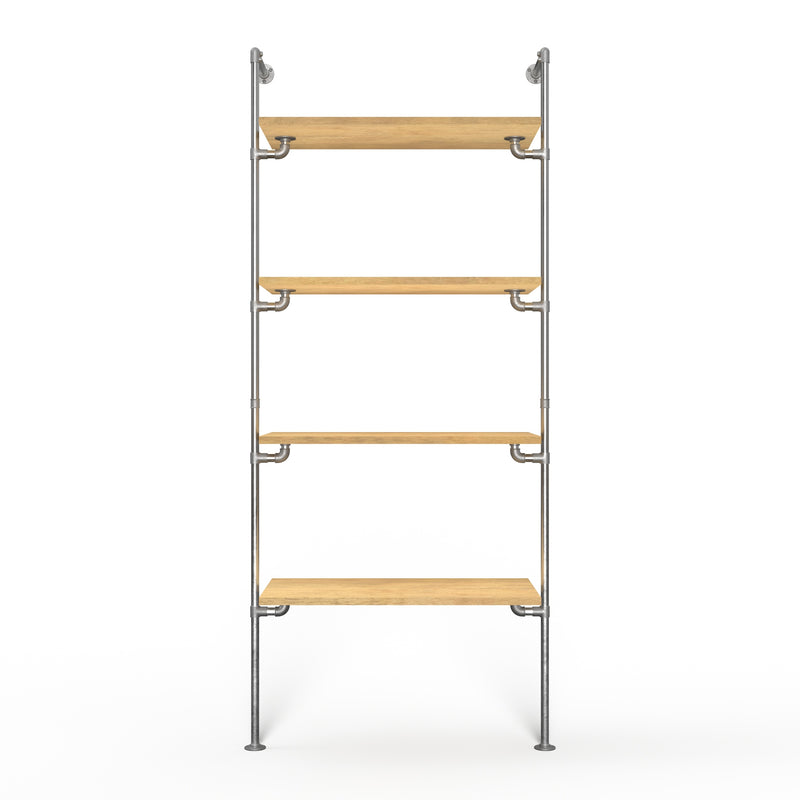 Original Walk-In 1 rij garderobesysteem - (4 legplanken)