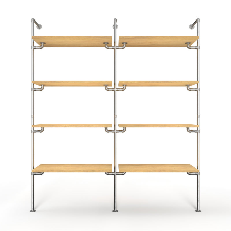 Original Walk-In 2 row wardrobe system - (4 legplanken / 4 legplanken)