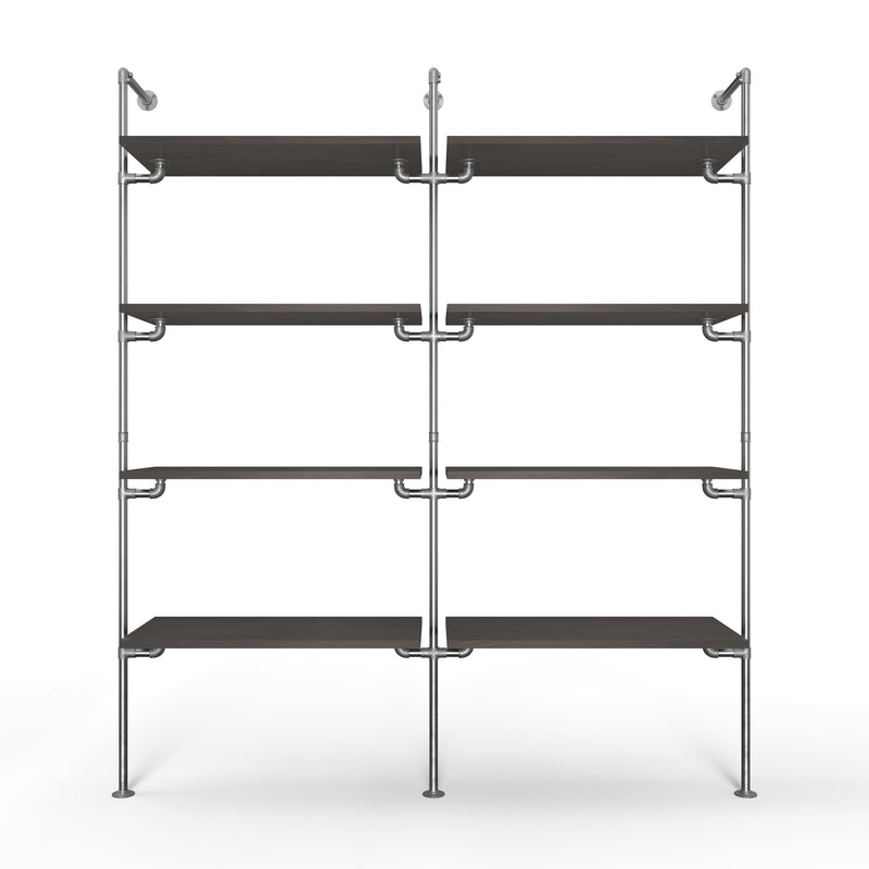 Original Walk-In 2 row wardrobe system - (4 legplanken / 4 legplanken)