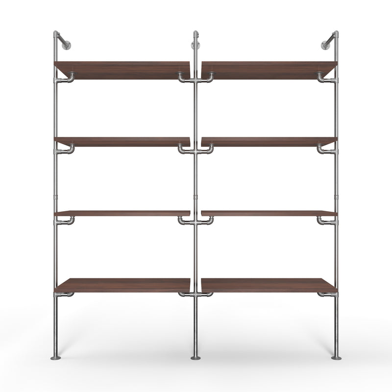 Original Walk-In 2 row wardrobe system - (4 legplanken / 4 legplanken)