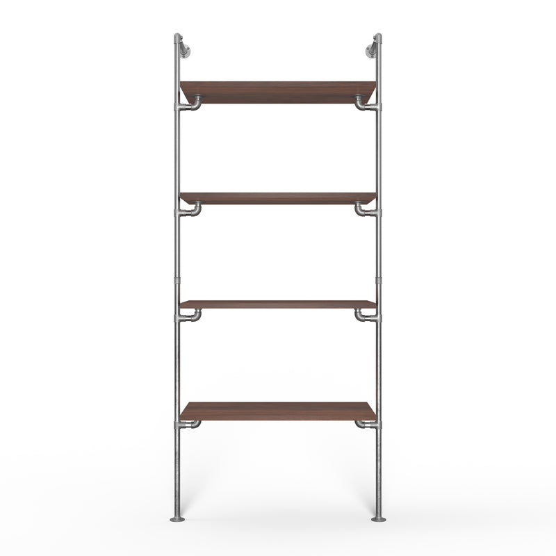 Original Walk-In 1 rij garderobesysteem - (4 legplanken)