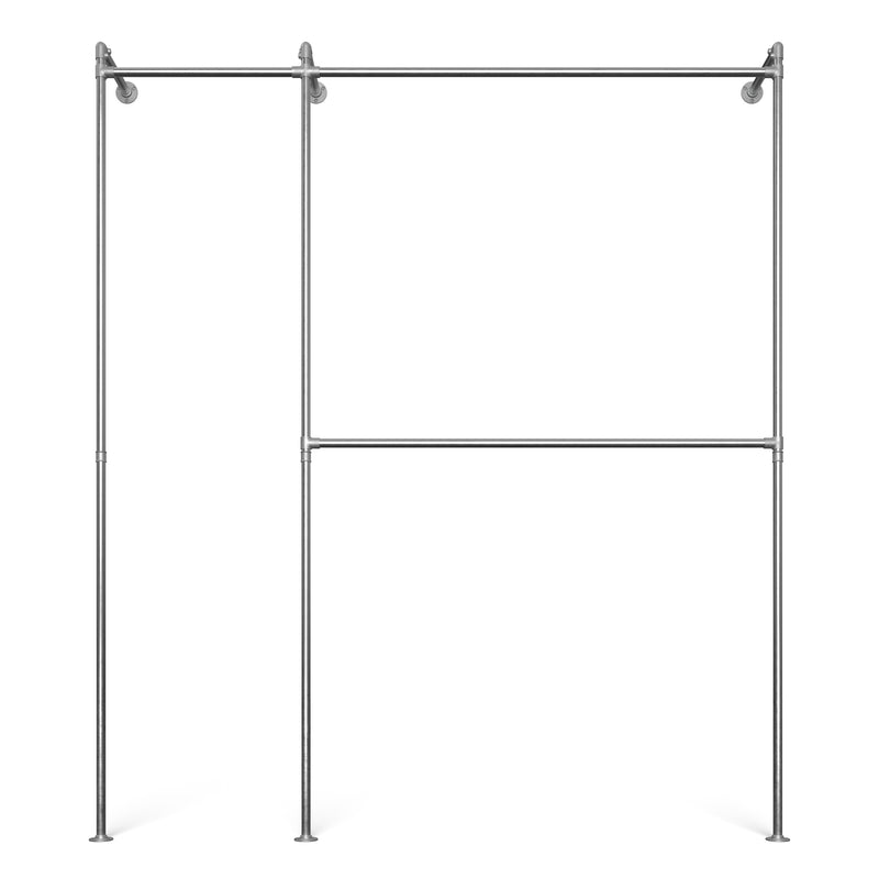 Original Walk-In 2 row wardrobe system - (1 kledingroede / 2 kledingroedes)